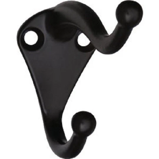 National Oil Rubbed Bronze Coat & Hat Wardrobe Hook 2 per Card N330761
