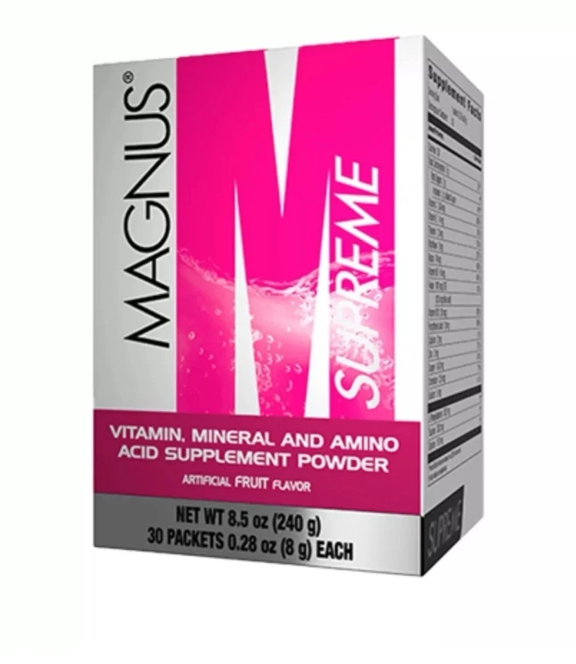 magnus supreme box with 30 packets 0.28 oz (8g) each free ship - Image 1 of 1