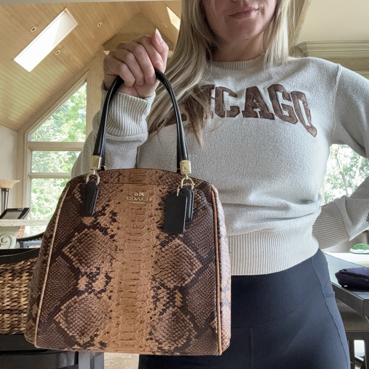 Coach Python Bags & Handbags for Women for sale | eBay
