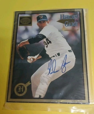 REVISTA AUTOGRAFIADA NOLAN RYAN 1993 HEROES OF THE GAME 322/600 SELLADA Foto 1 de 4