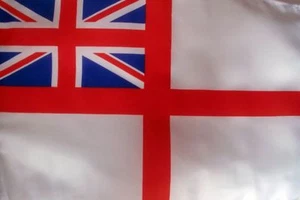 BRITISH NAVY WHITE ENSIGN FLAG 18"X12" BOAT TREE HOUSE - Picture 1 of 1