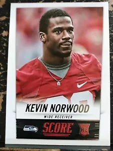2014 Partitur Fußball Karte #392 Kevin Norwood Rookie Seattle Seahawks - Bild 1 von 9