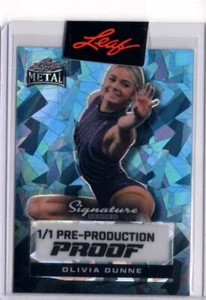 2024 Leaf Metal Signature Series Olivia Dunne Livvy Pre-Production Proof  1/1 - Picture 1 of 2