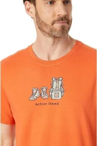 Hombres Life Is Good Artículos de Acción Botas de Senderismo Mochila Senderismo Naranja SS Camiseta Trituradora - Imagen 1 de 4