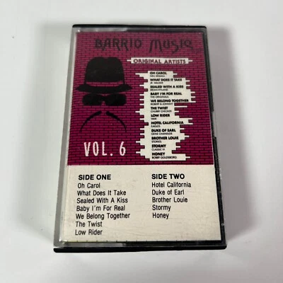 Barrio Music Vol. 6 Chicano Soul Oldies Original Artists Cassette Tape 1985 - Image 1 of 4