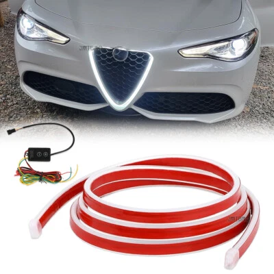 Tira de luz dinámica para capó de coche de 70" para Alfa Romeo luz DRL señal de giro secuencial Foto 1 de 4