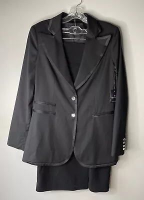 vale la pena traje mujer con falda negro talla 10 blazer talla 8 falda Foto 1 de 4