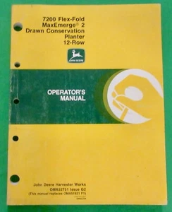 John Deere 7200 Flex-Fold MaxEmerge 2 Drawn Conservation 12RN Planter OMA52571 - Picture 1 of 12