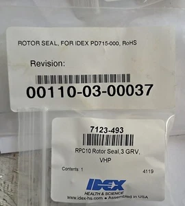 Thermo Scientific 00110-03-00037 / IDEX 7123-493, RPC-10 Rotor Seal, 3-GRV, VHP - Picture 1 of 4