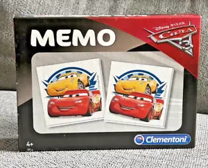 Memo Disney Pixar Cars 3 CLEMENTONI 13279 Memory Pairs Card Game Rare Complete - Picture 1 of 14