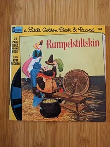 VTG 1976 Rumpelstiltskin A Little Golden Book & Disneyland Record 33 1/3 RPM - Picture 1 of 3