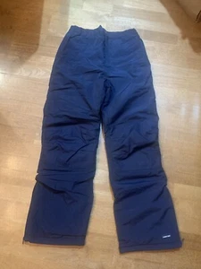 Lands’ End Boys Girls Youth Ski Snow Pants Navy Blue Size 16 - Picture 1 of 8