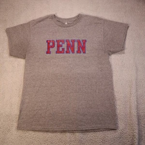 IVYSPORT Grey Pennsylvania Quakers Campus Athletic T-Shirt Large College - Picture 1 of 6