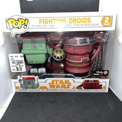 Funko Pop! Star Wars 2 Pack Fighting Droids Gamestop Exclusive Brand New in box Cover