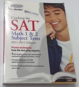 The Princeton Review SAT Math 1 & 2 Subject Tests 2011-2012 Edition ex-library - Picture 1 of 12