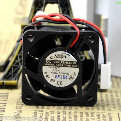ADDA AD0412MB-C50 DC 12V 0.08A 2Pin 40x40x20mm Silent Case Cooling Fan - Image 1 of 4