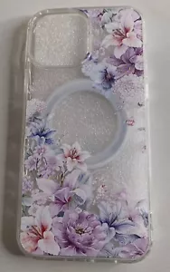 Coach Schutzhülle für MagSafe für iPhone 13 Pro - Max Blumen Lila/Klar - Bild 1 von 4