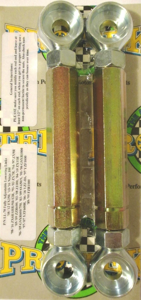 Полностью регулируемый комплект понижающих звеньев Pro-tek 2004-2010 Kawasaki Ninja ZX10R золотистый - Изображение 1 из 3