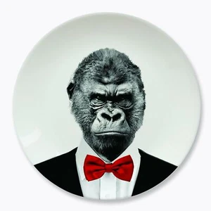 Mustard - Wild Dining - Gary Gorilla Ceramic Dinner Plate - Bild 1 von 3