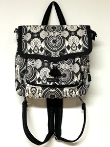 Sakroots Convertible Backpack Black Colette Crossbody Llama Tassel Tribal Boho - Picture 1 of 20