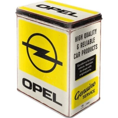 NOSTALGIC-ART Opel Service Vorratsdose Gr. L Metall Hoard Box Metal Werkstatt Garage