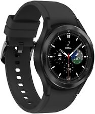 Samsung Galaxy Watch4 Classic SM-R880 42mm Edelstahlgehäuse mit Ridge Sport Band - Schwarz (Bluetooth) (SM-R880NZKADBT)