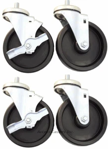 4DRG4 4" x 1-1/4" Rollen 4er Set echte Kühlschränke, Polyolefin-Räder - Bild 1 von 2