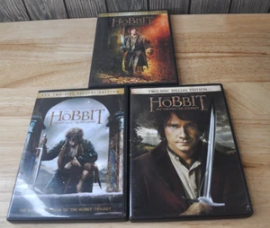 The Hobbit 3 Movie DVD Lot *Pre-Owned* - Picture 1 of 4