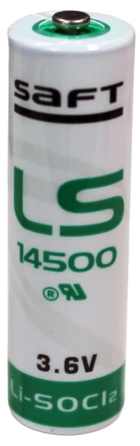 Saft LS14500 3.6V 2.6Ah Lithium AA Battery (2 Pack)