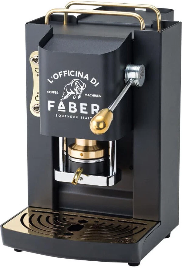 Faber Coffee Macchina da Caffè Pro Deluxe Cialde ese 44 mm Mat Black Ottone - Immagine 1 di 1