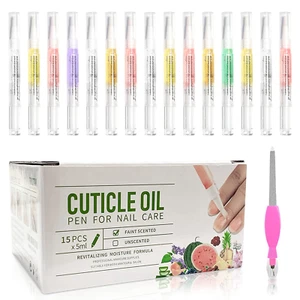 15Pcs Scented Cuticle Oil Pen Set - Nail Repair & Growth 2.8 Fl Oz - Picture 1 of 11