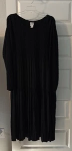 VTG Katy D. Kathryn Deene Maxi Dress SZ 18 Plus Size Formal Flowy Two Texture - Picture 1 of 16