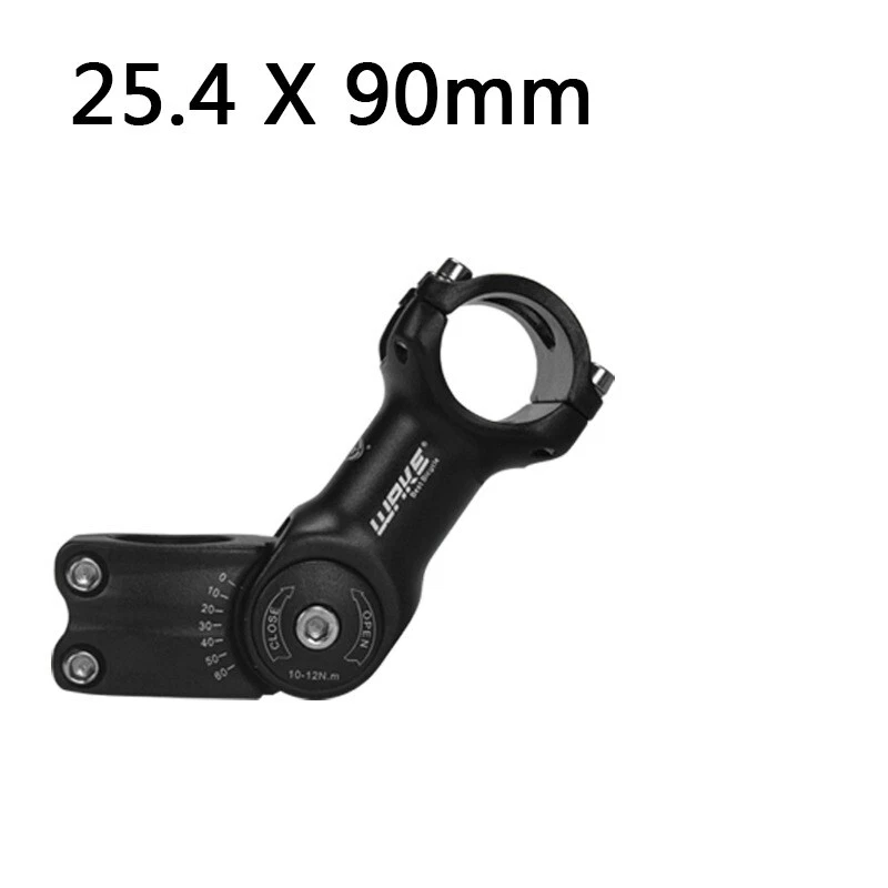 WAKE MTB Bike Handlebar Riser Adjustable Folding Bicycle Fork Stem 25.4X90mm - Image 1 of 1