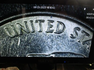 2000 p New Hampshire 25 Cents- Error-Double Struck Rotated in Collar- ULTRA RARE - Image 1 of 4