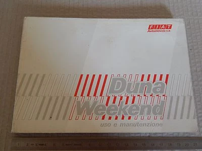 MANUALE USO MANUTENZIONE ORIGINALE FIAT DUNA WEEKEND 2 SERIE CON FASCIONI LAT. - Immagine 1 di 4