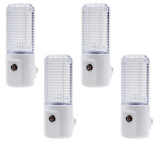 Plug in Night Light, Auto On Off, Bright White LED, Dusk to Dawn Sensor - 4 Pack