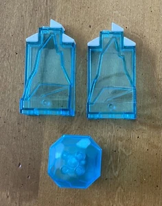 LEGO - 2x Trans Blue Ice Rock Wall Panels 47847 Arctic Batman City - Parts Lot - Picture 1 of 5