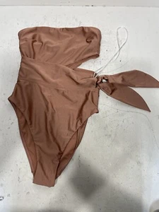 NWOT Zimmerman 'Brighton' Cutout Wrap One Piece Swimsuit Blush Sz 4-6 (US) - Imagen 1 de 11