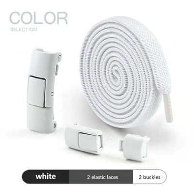 Cordones Lock Cordones para Zapatos 8MM Sin Corbatas Sin Corbata Niños Adultos Nuevo Conveniente - Imagen 1 de 4