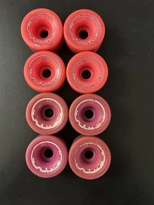 Lote de 8 ruedas de patín Riva 96A cuádruples 57 mm *2 tonos diferentes de rosa* Foto 1 de 4