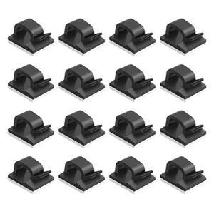 200 Pcs Clamp Line Card Self Adhesive Cable Tie Mounts Wire Cord Organizer - Afbeelding 1 van 12