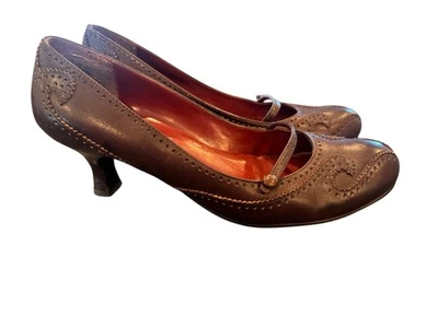 Nine West Paisley Mary Jane котенок каблук размер 8,5 Y2K   - Изображение 1 из 4