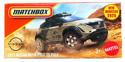 Matchbox 2023 Nissan Ariya Pole To 18/125 Power Grabs 2025 1:64 modellino auto SUV - Immagine 1 di 4