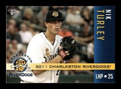 2011 Multi-ad Charleston Riverdogs  Nik Turley BXCP05 - Image 1 of 2
