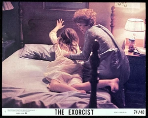 EXORZIST Orig Film Mini Lobby Card 1974 Linda Blair Demon Possession Horror - Bild 1 von 2