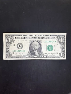 Fancy Dollar Bill Birthday Note L03198416A May 16, 1984 - Image 1 of 2