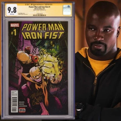 CGC 9.8 SS Power Man and Iron Fist #1 signed by Mike Colter Luke Cage 2016 - Image 1 of 2