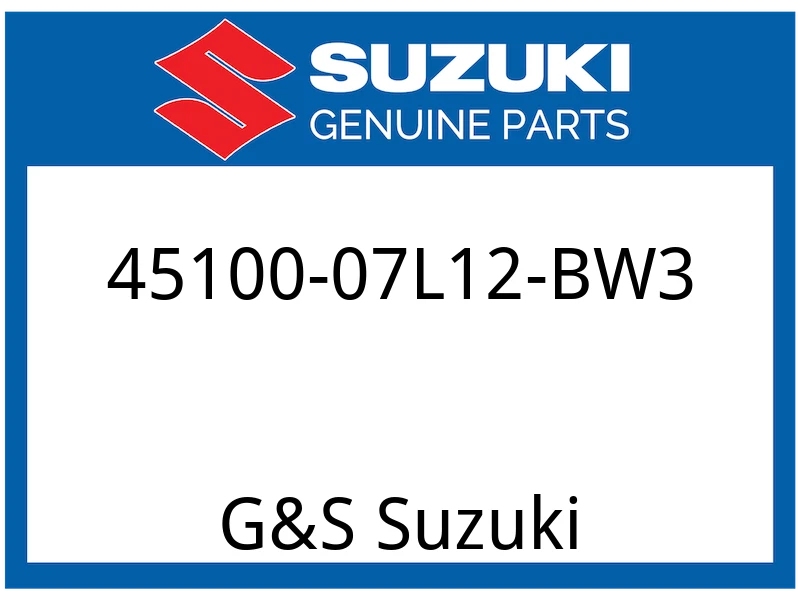 Suzuki OEM PIEZA 45100-07L12-BW3 CONJUNTO DE ASIENTOS (NEGRO, ROJO) Foto 1 de 1
