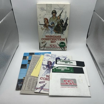 WARGAME CONSTRUCTION SET Strategic Simulations Atari Computer BIG box Complete - Image 1 of 4