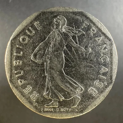 Francia 1982 2 francos sembrador ligeramente circulado Foto 1 de 4